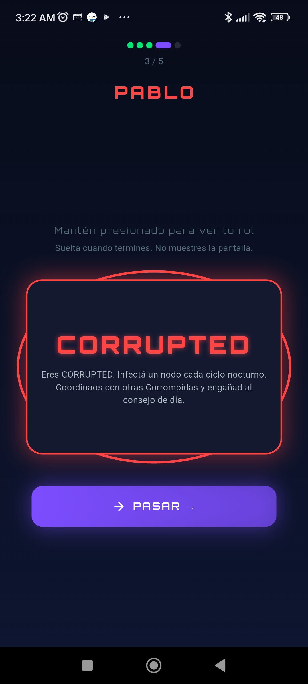 Revelación de Rol — Node Protocol